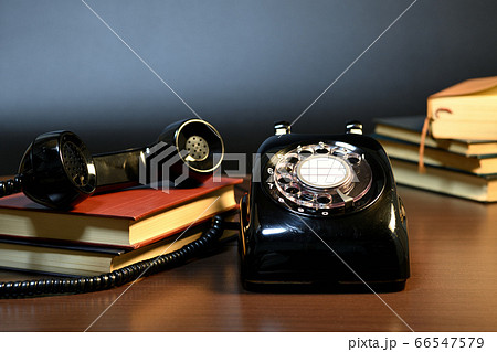 ダイヤル式黒電話 ダイヤル式黒電話 66547579