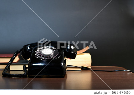 ダイヤル式黒電話 ダイヤル式黒電話 66547630