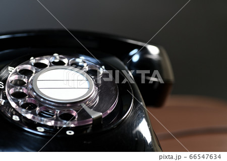 ダイヤル式黒電話 ダイヤル式黒電話 66547634