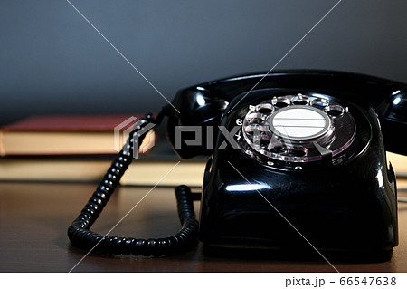 ダイヤル式黒電話 ダイヤル式黒電話 66547638