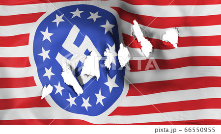American nazi flag perforated, bullet holes American nazi flag perforated, bullet holes 66550955