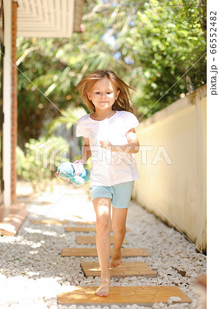 Kids barefoot girls Adobe Stock