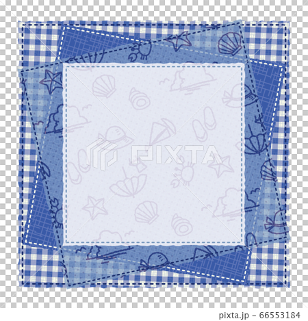 Patchwork pattern pattern frame background material text space summer line drawing material Patchwork pattern pattern frame background material text space summer line drawing material 66553184