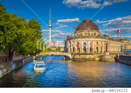 Berlin Museum Island with TV tower at sunset, Germany 66554171