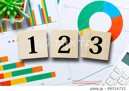 数字123とグラフ 数字123とグラフ 66554732