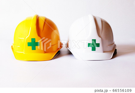 建設現場 ヘルメットの写真素材