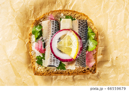 オープンサンドウィッチ　Scandinavian style open sandwich 66559679