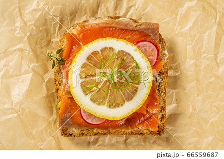 オープンサンドウィッチ　Scandinavian style open sandwich 66559687