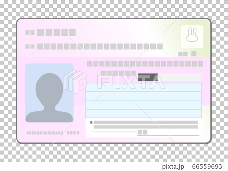 マイナンバーカード表面のイラスト 66559693