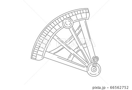星座線なし白はちぶんぎ座のイラスト素材