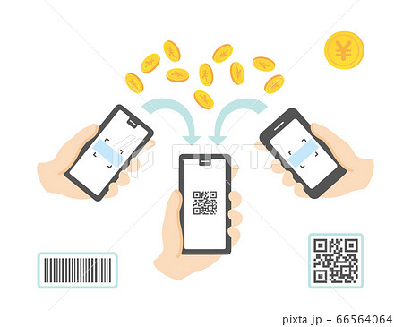 Split payment with smartphone payment 66564064