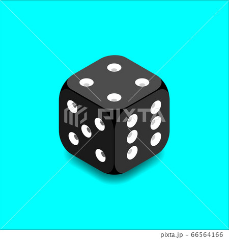 realistic cube, vector drawing on a light background 66564166