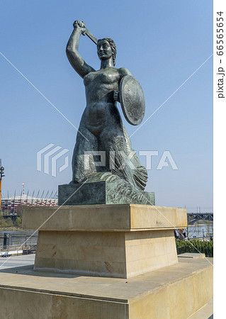 mermaid statue in Warsaw mermaid statue in Warsaw 66565654
