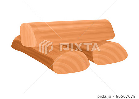 Sandalwood Fragrant Material Isolated on White Background Vector Illustration Sandalwood Fragrant Material Isolated on White Background Vector Illustration 66567078
