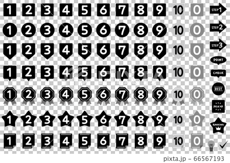 數字圖標標記排名單色 66567193