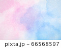 Abstract pastel watercolor background - Blue sky and pink pastel watercolor painted on paper 66568597