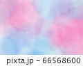 Abstract pastel watercolor background - Blue sky and pink pastel watercolor painted on paper 66568600