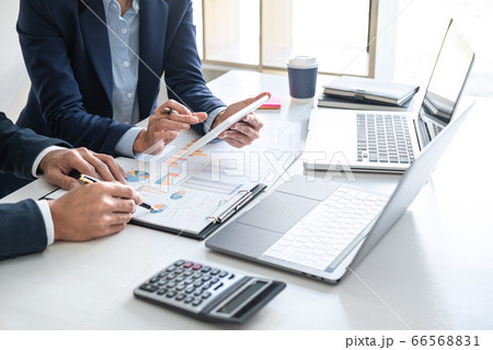 Business team are working with leader, 66568831