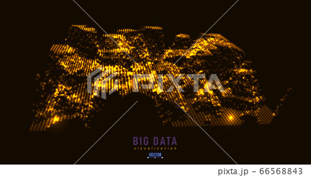Abstract 3D big data visualization. Tangled Abstract 3D big data visualization. Tangled 66568843