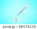 Covid-19 vaccine dose with syringe 3D vector illustration 66570120