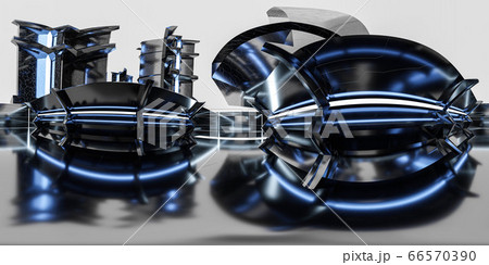 3d illustration spherical full 360 vr degrees hdr style panorama, technology 3D rendering 3d illustration spherical full 360 vr degrees hdr style panorama, technology 3D rendering 66570390