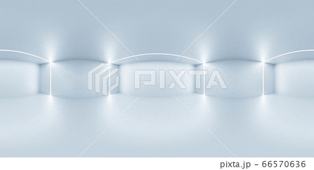 Full 360 equirectangular spherical panorama view of modern futuristic technology building architecture 3d rendering illustration 66570636