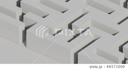abstract modern technology background rendering 3d illustration cubic mesh maze geometric design 66571000