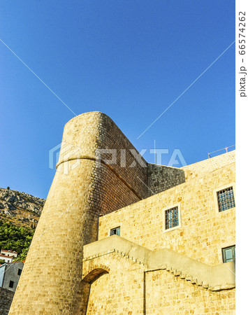 Walls of Dubrovnik run almost 2 kilometers around the city Walls of Dubrovnik run almost 2 kilometers around the city 66574262