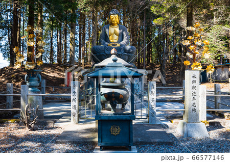 身延山久遠寺・奥之院思親閣、釈迦像（山梨県南巨摩郡身延町）2020年3月 66577146