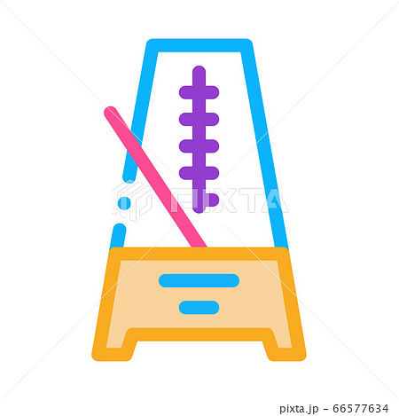 rhythm metronome icon vector outline illustration 66577634