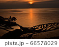 白米千枚田の夕陽 66578029
