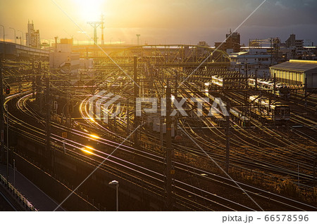 名古屋向野橋夕景 66578596