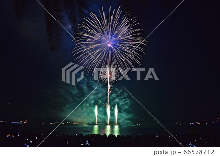 打ち上げ花火　瀬戸田町夏まつり 66578712