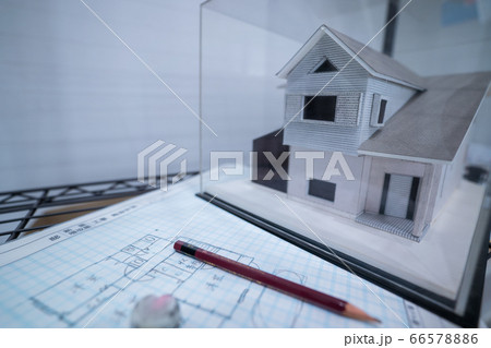 新築住宅の模型と設計図 新築住宅の模型と設計図 66578886