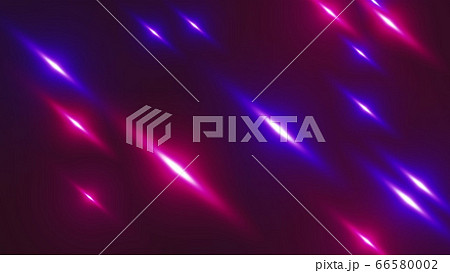 Rays of light of different colors randomly blink on a dark. Computer generated background 3d rendering 66580002