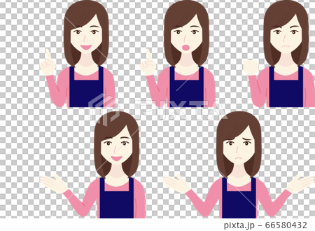 Apron woman pattern 66580432