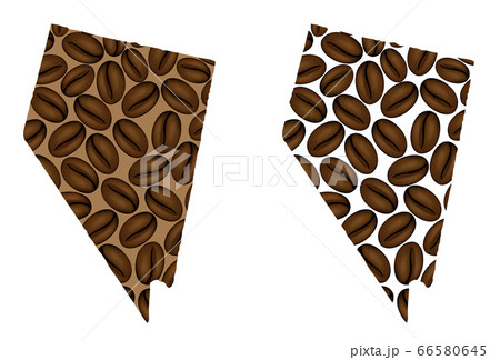 Nevada -  map of coffee bean 66580645