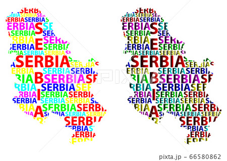 Map of Serbia - vector illustration 66580862
