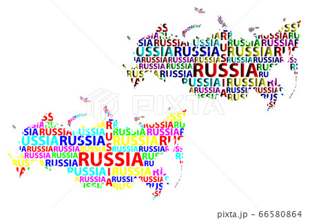 Map of Russia - vector illustration Map of Russia - vector illustration 66580864