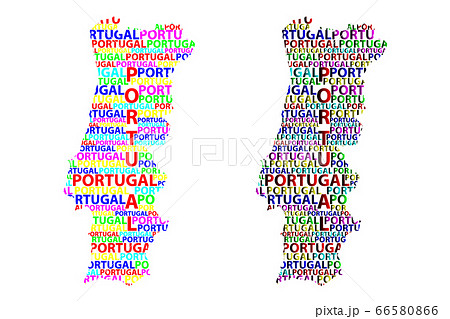 Map of Portugal - vector illustration 66580866