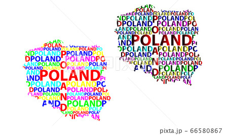 Map of Poland - vector illustration 66580867