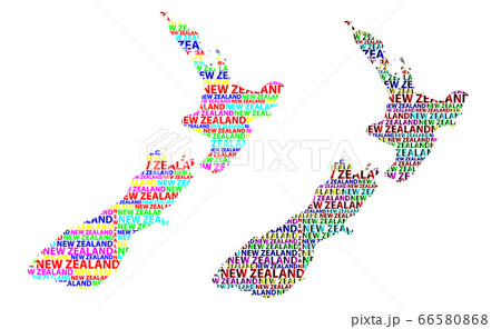 Map of New Zealand - vector illustration Map of New Zealand - vector illustration 66580868