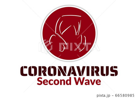Coronavirus second wave concept. COVID-19, or 2019-nCoV acute respiratory disease. Template for 66580985