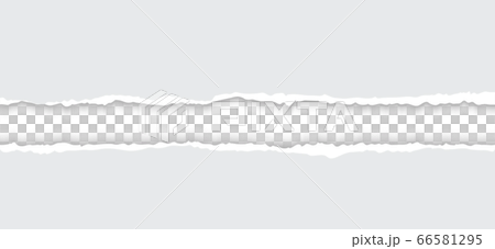 Torn paper with ripped edges realistic vector illustration 66581295