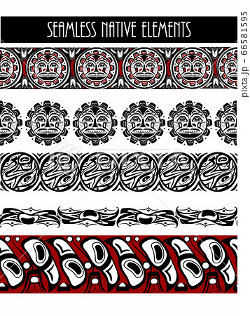 abstract background native north american set 66581595
