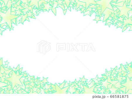 敷詰め_星_★_緑色_縁_曲線_横長 敷詰め_星_★_緑色_縁_曲線_横長 66581875