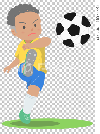 サッカー　シュート 66583443