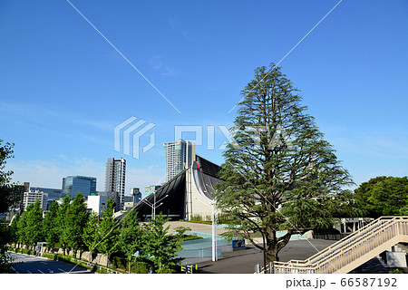 オリンピックスタジアム 国立代々木競技場の風景 オリンピックスタジアム 国立代々木競技場の風景 66587192