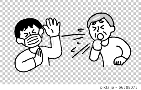 Senior men coughing and hating mask men's plain clothes (simple) Senior men coughing and hating mask men's plain clothes (simple) 66588073