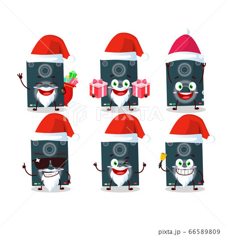 Santa Claus emoticons with loudspeaker cartoon character Santa Claus emoticons with loudspeaker cartoon character 66589809